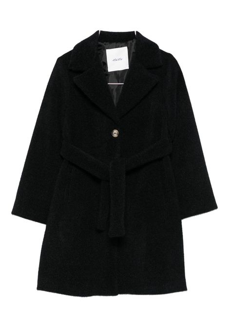 Cappotto con cintura Lù-Lù BY MISS GRANT | LL4088NERO